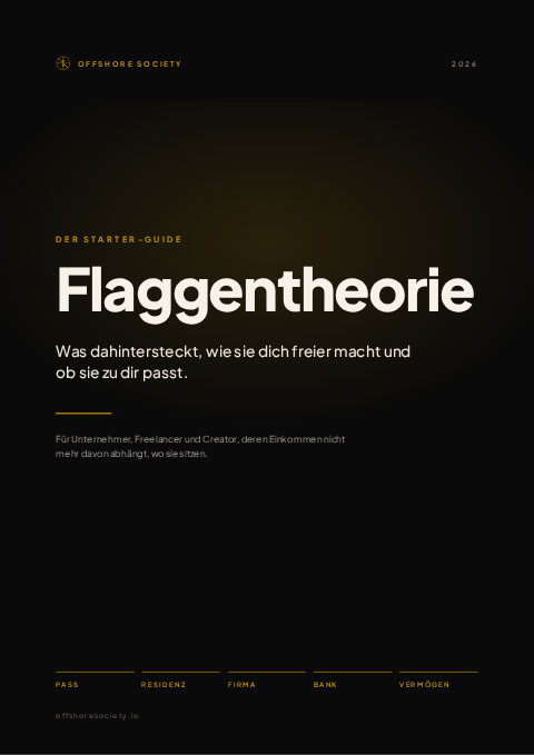 Cover des Flaggentheorie-Guides von Offshore Society